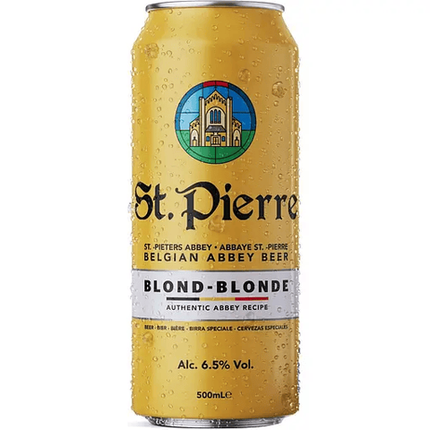 Пиво St.Pierre Blonde, світле, з/б, 6,5%, 0,5 л 5410583803465 фото