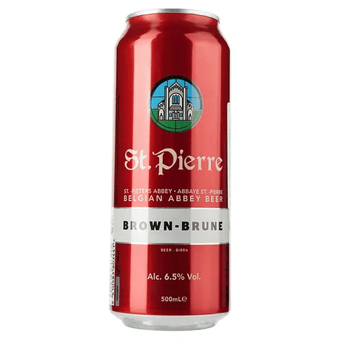 Пиво St.Pierre Brune, темне, з/б, 6,5%, 0,5 л 5410583803441 фото
